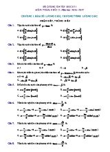 Đề cương ôn tập học kì I môn Toán Khối 11 - Năm học 20162017